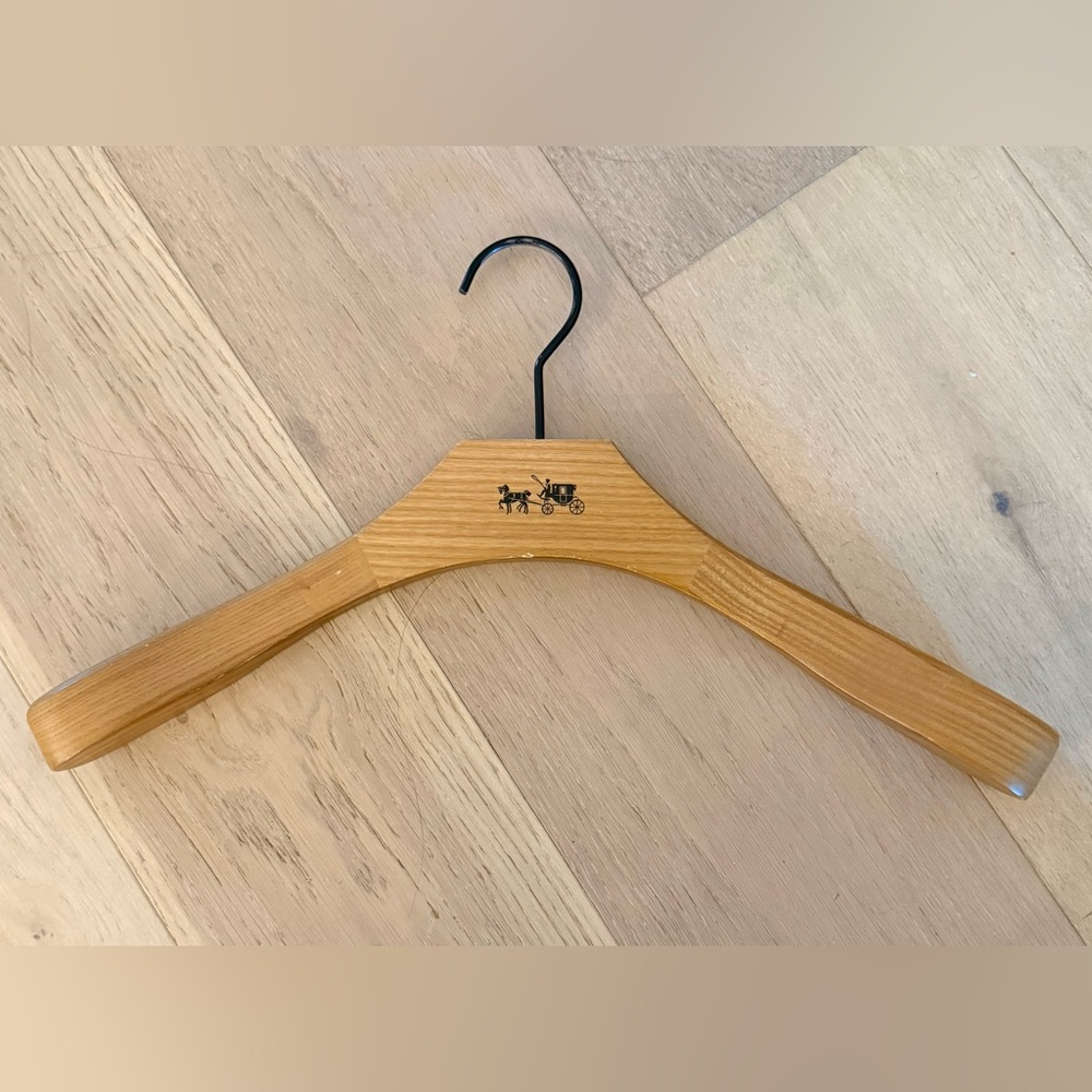COACH Wooden Clothes Hanger 15"
